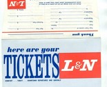Louisville &amp; Nashville Railroad Ticket Jacket / Envelope Here Are Your T... - $19.78