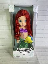 Disney Animators Collection The Little Mermaid Ariel 16in Doll With Flounder NEW - £29.99 GBP