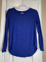Womens XS Old Navy Long Sleeve Blue Shirt Sweater - $7.95