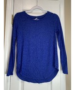 Womens XS Old Navy Long Sleeve Blue Shirt Sweater - $10.87 CAD
