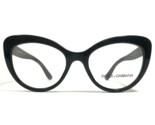 Dolce &amp; Gabbana Eyeglasses Frames DG3255 501 Black Cat Eye 51-18-140 - £74.92 GBP