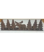 Vintage Metal Moose Pine Tree 3 Tealight Holder - Log Cabin / Lodge Decor - €17,31 EUR