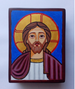 Miniature icon of Jesus Christ 8x6 cm. - $35.00