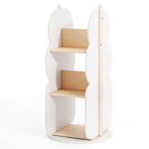 360?° Kid's Rotating Bookshelf Toy Storage Organizer with 5 Shelves-White - Colo - $2,681.76 MXN
