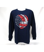 Gimmedat USA Volleyball Long Sleeve T-Shirt Men&#39;s Sz L Blue Casual Activ... - £18.11 GBP