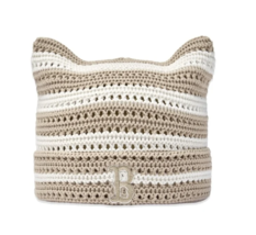 MLB Korea Summer Stripe Meow Cat Beanie Hat Boston Red Sox Casual Lifestyle - $59.61