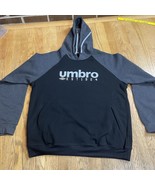 Umbro Sweater 2XL  Sweatshirt Hoodie Black and Gray Soccer Futbol Men - $17.23 CAD