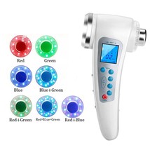 Ultrasound Galvanic Ion Skin Pores Cleaning Massager 7 LED Photon Skin L... - £43.14 GBP