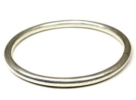 Pure Silver Joint-less solid Kada Bangle Bracelet 6.2cm unisex - $234.99