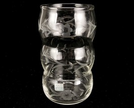 Apothecary Jar, Vintage Sickles Glass Cutters, Etched Flowers, No Lid, SKL-03 - £15.70 GBP