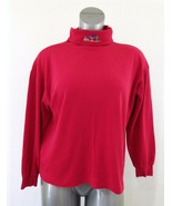 Signature by Northern Isles Womens Large Red Long Sleeve Cotton Blend Tu... - €6,73 EUR