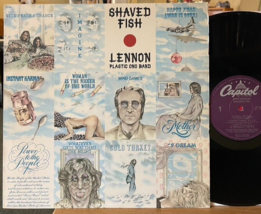 John Lennon Shaved Fish Vinyl LP Happy Xmas Capitol SW-3421 Imagine Best Of - £13.46 GBP