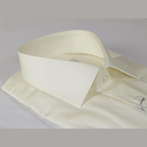 Mens 100% Italian Sheen Cotton Shirt High Quality SORRENTO Turkey 4791 Ivory image 4
