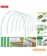 Durable 36-Piece Garden Hoops - 8FT Rust-Free Fiberglass Support for Plants
