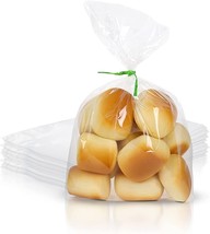 1000 Pack Clear Plastic Bread Bags 6&quot; x 3&quot; x 12&quot; Poly Gusseted Bags 1.0 mil - £72.49 GBP