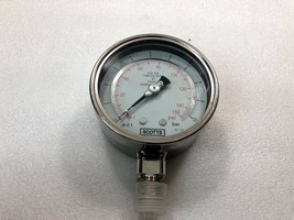 Scotts Pressure Gauge 316L Tube &amp; socket En 837-1 Stabilizer Movement E1... - £170.87 GBP