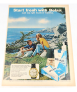 1972 Belair Filter Longs Cigarettes Start Fresh Renault Cars Print Ad 10... - £7.86 GBP