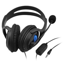 3.5mm Wired Gaming Headphones Over Ear Game Headset Black - £11.47 GBP