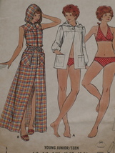 Butterick Pattern 3161 Junior/Teen Bikini Bathing Suit &amp; Cover-up Size 13/14 UC - £11.95 GBP