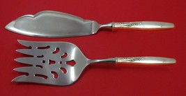 Summer Song by Lunt Sterling Silver Fish Serving Set 2 Piece Custom Made... - £105.20 GBP