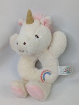 Spark Create Imagine Unicorn Plush Tan Rainbow 9 Inch Stuffed Animal Toy - £6.27 GBP