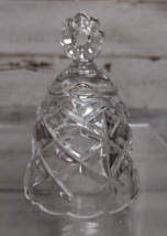 Vintage Gorham Full Lead Clear Crystal Bell Christmas Ornament *MISSING CLAPPER* - $5.89