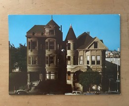 Vintage 1960s San Francisco Victorian Houses Postcard (A PAIR OF QUEENS) - £23.74 GBP