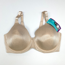 Vanity Fair Beauty Back Bra Womens 38D Seamless Smoothing Underwire 76345 Beige - $22.49