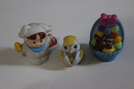 FP Little People Easter Bunny Figure Basket chocolate chicks Lot for train - $11.12