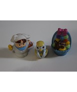 FP Little People Easter Bunny Figure Basket chocolate chicks Lot for train - £8.91 GBP