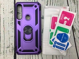 Compatible with Moto G Power Case 2 Screen Protector Purple - £9.68 GBP