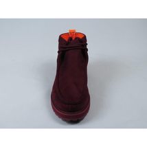 Men's TAYNO Wallabee Style Chukka Boots Soft Micro Suede MOJAVE S Wine image 9