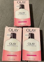 Lot of 3 Olay Active Hydrating Beauty Fluid Lotion, 48-Hour Hydration - $25.73