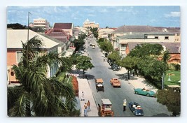 Bay Street View Nassau Bahamas UNP Unused 1950s Chrome Postcard P7 - £3.06 GBP