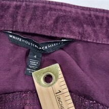 White House Black Market Women's Red Button Front Jacket Pockets Size 4 Chest 35 image 3