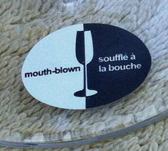 Souffle a la bouche black striped wine glasses (2) image 4