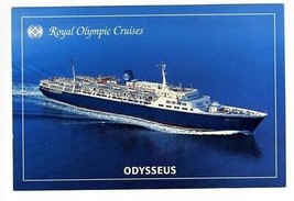 Royal Olympic Cruises Advertising Postcard ODYSSEUS  Greek Flag Ship - £9.34 GBP