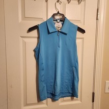 Adidas Women’s Medium Golf Vest 1/4 Zip Up Sleeveless Climacool - $14.85