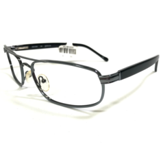 Robert Mitchel Eyeglasses Frames RMS 6008 GM Black Gray Rectangular 62-19-140 - £33.08 GBP