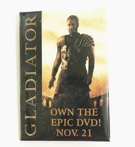 Button Pin Gladiator Russell Crowe Movie Promo Badge Employee 2000  - £11.57 GBP