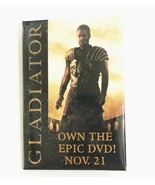 Button Pin Gladiator Russell Crowe Movie Promo Badge Employee 2000  - £11.71 GBP