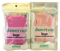 Conair Large 21&quot; Embossed Shower Cap - 1 Ct. (55926) - £6.66 GBP