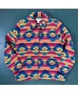 Vintage Boho Southwestern Aztec Blazer Jacket L XL Colorful Hipster Hipp... - $24.75