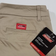 New with Tags Dickies Junior 17 Khaki Slim Boot Cut Chino Gour Pocket Pants - £11.34 GBP