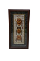 Korean Hahoe Byeolsin Exorcism Masks Framed Shadowbox - $29.39