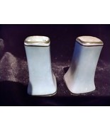 Vtg. Japan Blue Lusterware 3” Pillar ~ Column Salt &amp; Pepper Shakers  - $18.99 CAD