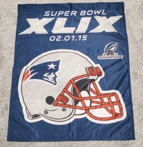 New England Patriots NFL Super Bowl 49 Commemorative 27&quot; x 37&quot; Vertical Flag! - £10.32 GBP