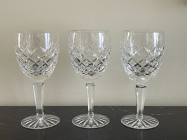 Waterford Crystal Comeragh 7&quot; Water Goblet Glasses Set of 3 - £107.96 GBP