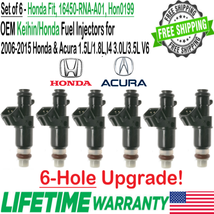 OEM x6 Honda 6-Hole Upgrade Fuel Injectors For 2005-2014 Honda Odyssey 3.5L V6 - £75.17 GBP