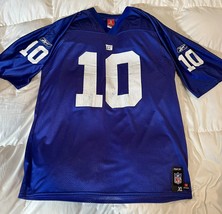 Eli Manning #10 NY New York GIANTS Football Reebok Men’s Blue Jersey Size XL - £31.71 GBP